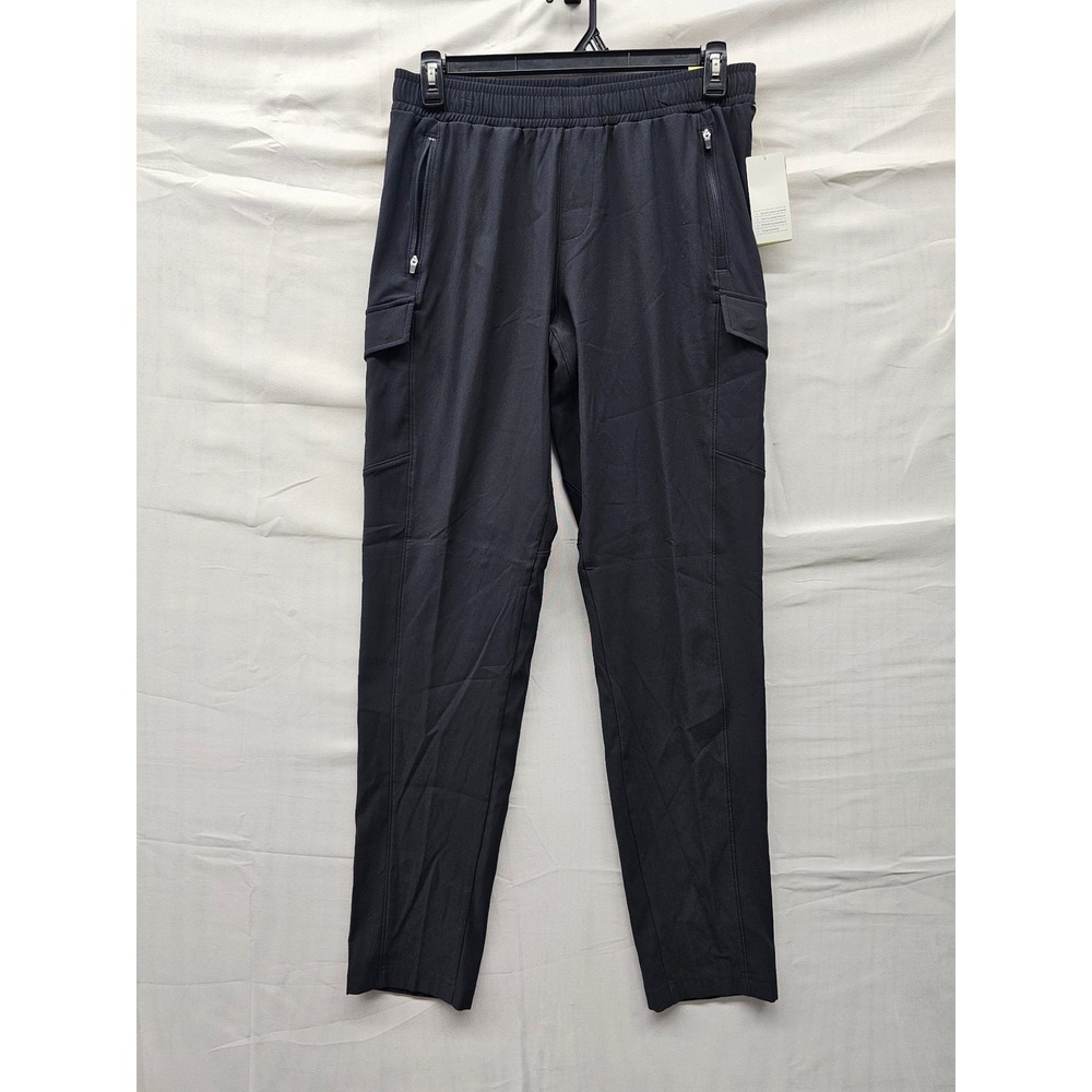 All in Motion Mens Woven Cargo Pants Black Polyester Blend Athletic Size Medium
